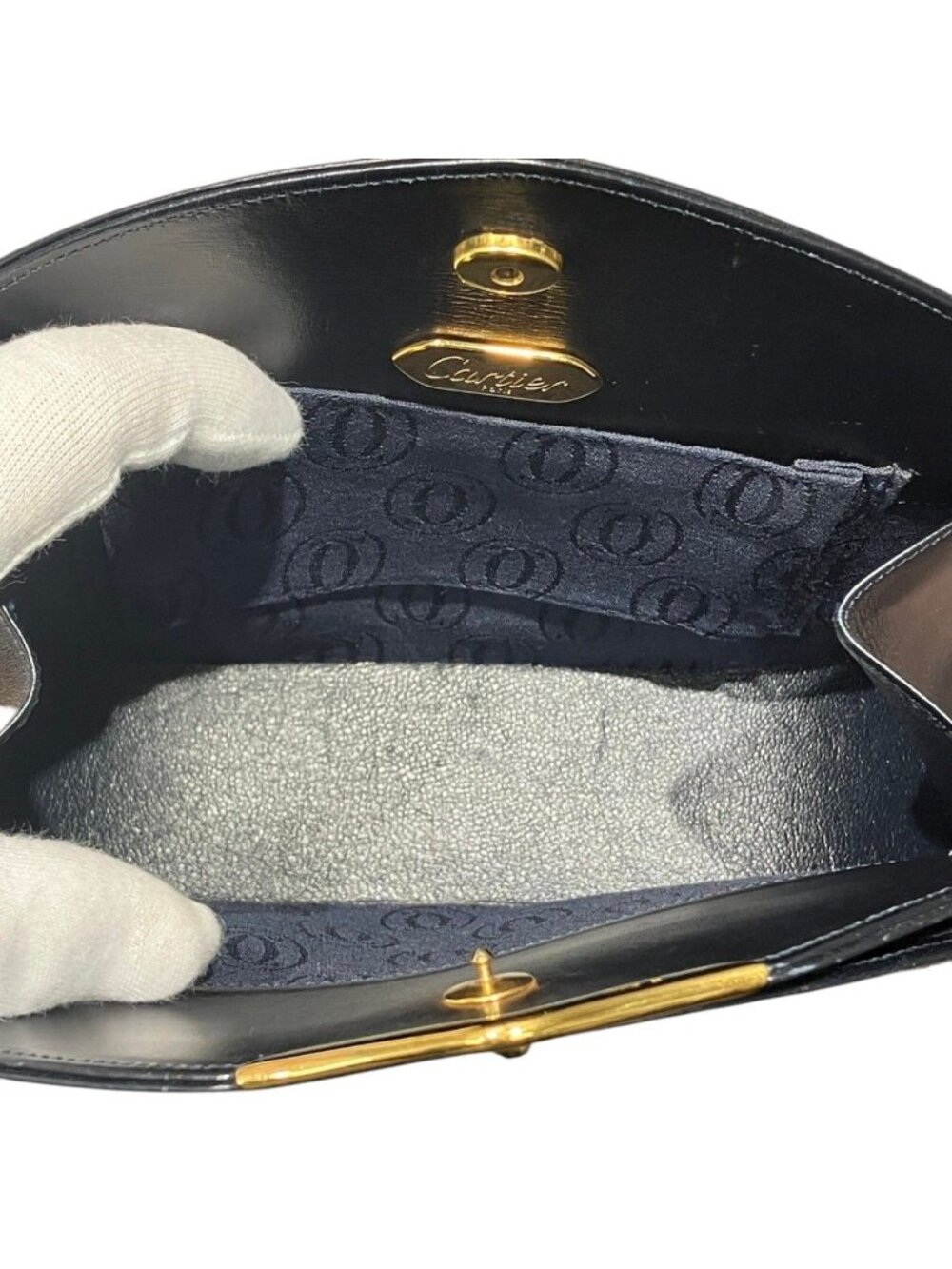 Cartier Saffiano Line Shoulder Bag Leather - Picture 5 of 9